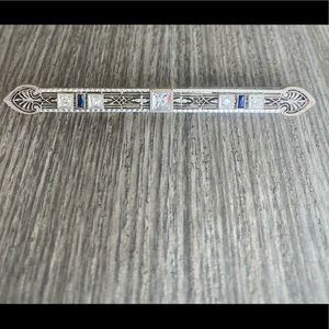 18kt white gold Vintage Brooch